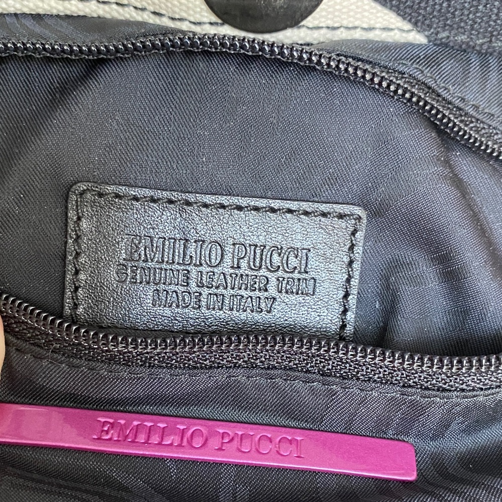 Vintage Emilio Pucci Fabric & Leather Bag - Picture 4 of 12